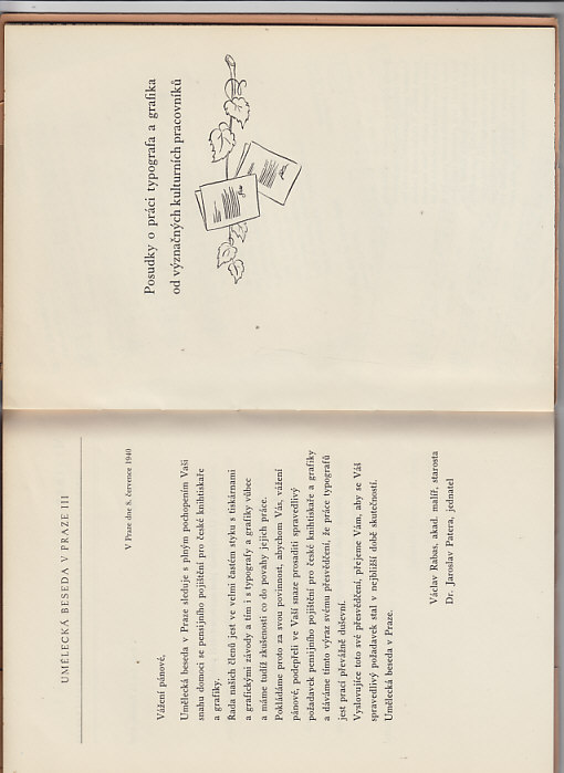 Typografové a grafici, spolutvůrci kulturních statků národa