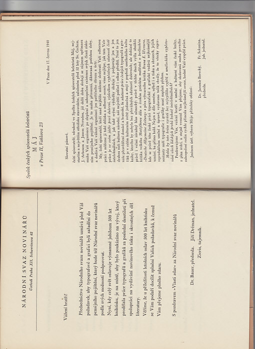 Typografové a grafici, spolutvůrci kulturních statků národa