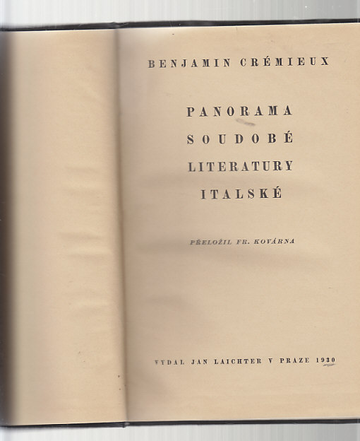 Panorama soudobé literatury italské