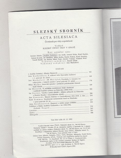 Slezský sborník 1992 / 3-4