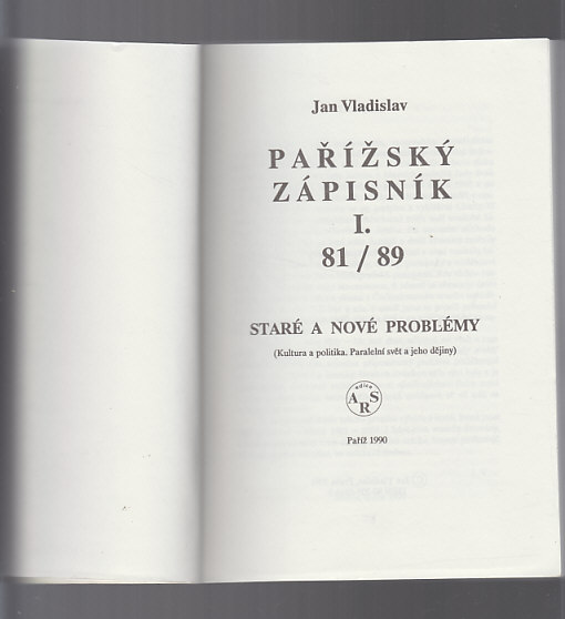 Pařížský zápisník  I. 81/89