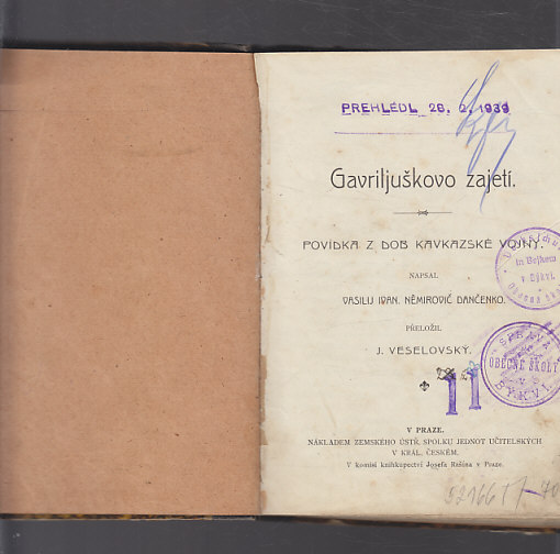 Gavriljuškovo zajetí - povídka z dob kavkazské vojny