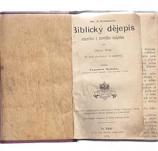 Biblický dějepis starého i nového zákona část 1.