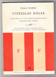 Vítězslav Hálek a jeho úloha ve vývoji české literární kritiky