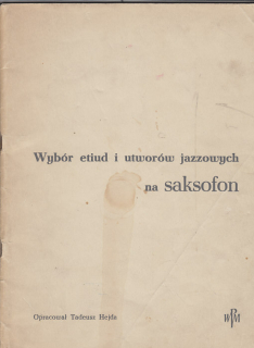 Noty / Wybor etiud na saksofon