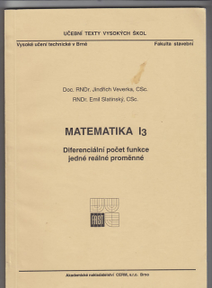 Matematika I 3 / diferenciální počet funkce jedné reálné proměnné