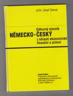 Německo - český odborný  slovník z oblasti ekonomické finanční a právní