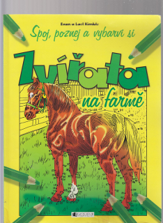 Zvířata na farmě - spoj,poznej a vybarvi si