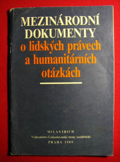 Mezinárodní dokumenty o lidských právech a humanitárních otázkách