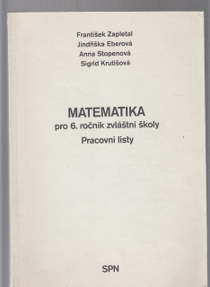Matematika pro 6. ročník zvláštní školy  - pracovní listy