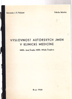 Výslovnost autorských jmen v klinické medicíně / skripta