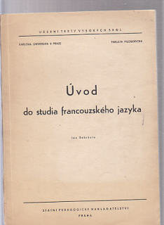 Úvod do studia francouzského jazyka - skripta