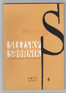 Slezský sborník   4 / ročník 71