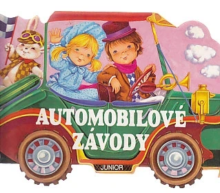 Automobilové závody - papírové lepolero