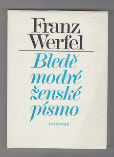 Bledě modré ženské písmo