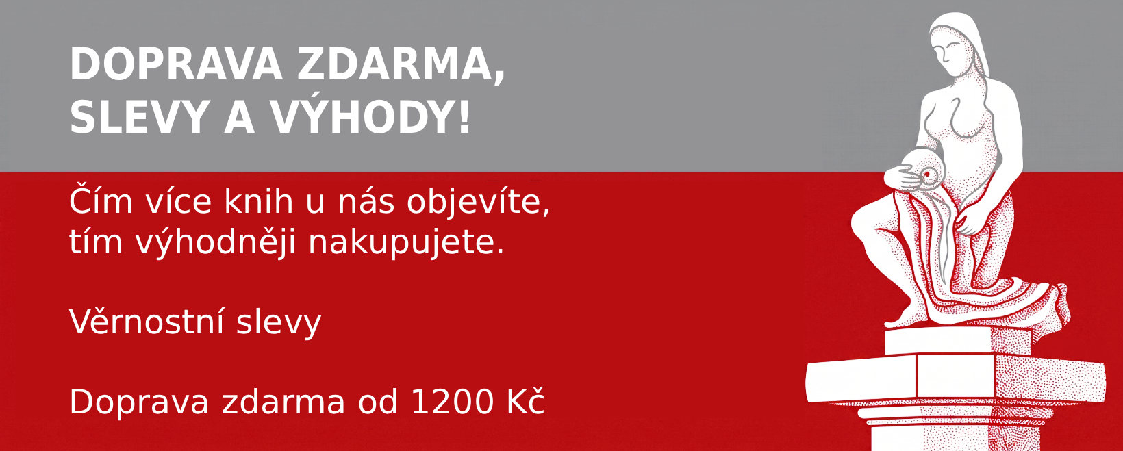 Věrnostní program Antikvariátu U Kašny – slevy a doprava zdarma od 1 200 Kč